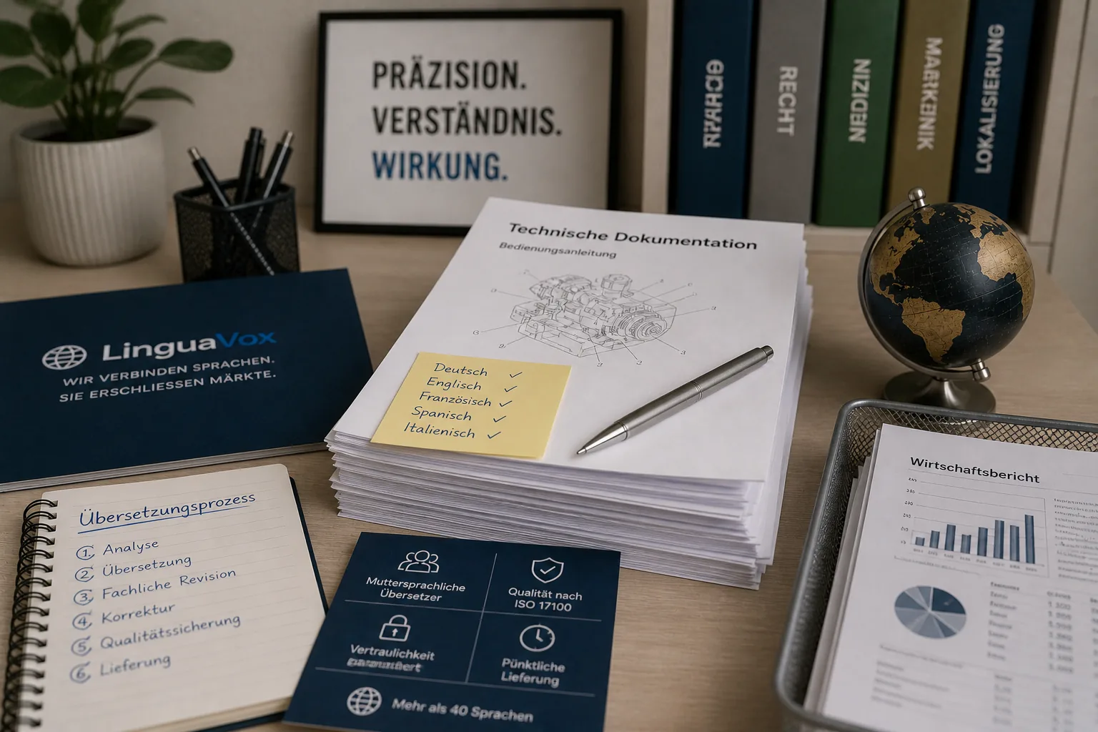 Qualit&auml;tsprozess f&uuml;r Fach&uuml;bersetzungen